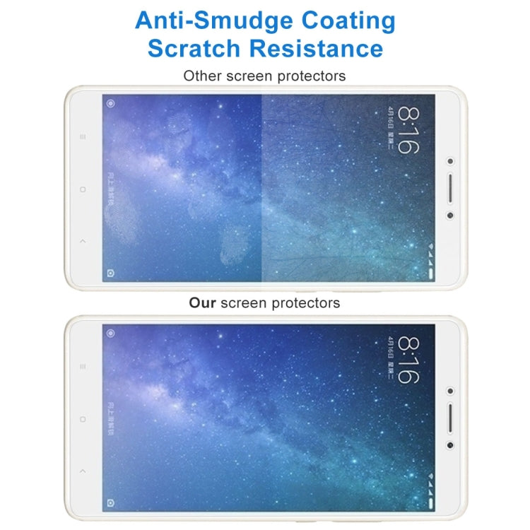 10 PCS for  Xiaomi Mi Max 2 0.3mm 9H Surface Hardness 2.5D Explosion-proof Non-full Screen Tempered Glass Screen Film, For Mi Max 2