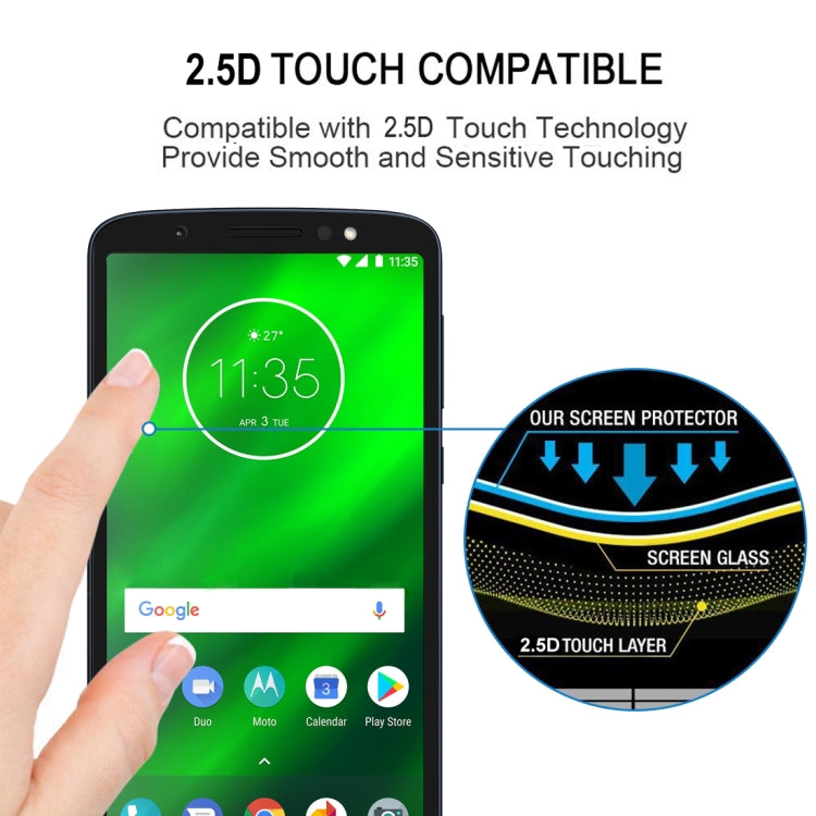 Full Glue Full Cover Screen Protector Tempered Glass film for Motorola Moto E5, For Motorola Moto E5