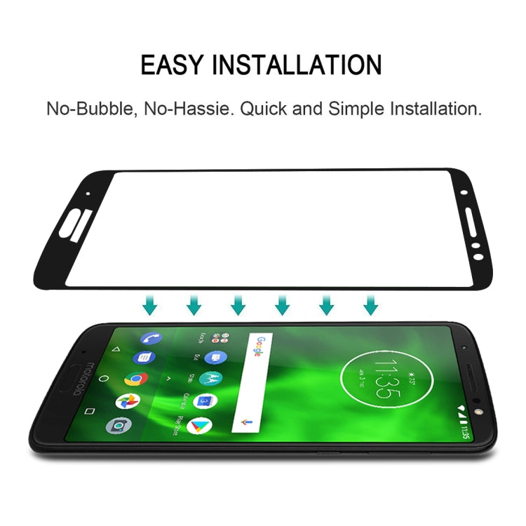 Full Glue Full Cover Screen Protector Tempered Glass film for Motorola Moto E5, For Motorola Moto E5