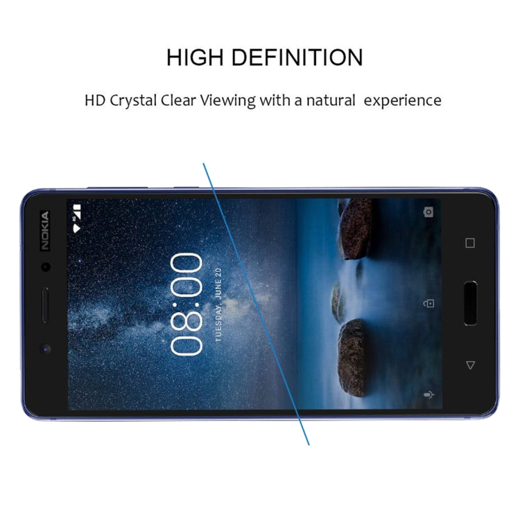 Full Glue Full Cover Screen Protector Tempered Glass film for Nokia 5, For Nokia 5