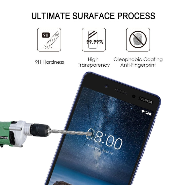 Full Glue Full Cover Screen Protector Tempered Glass film for Nokia 5, For Nokia 5
