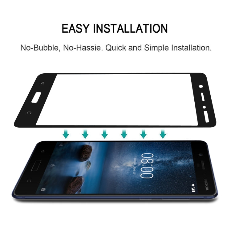 Full Glue Full Cover Screen Protector Tempered Glass film for Nokia 5, For Nokia 5