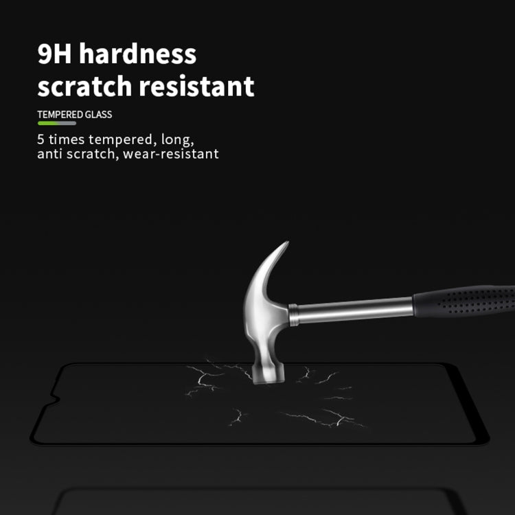 PINWUYO 9H 2.5D Full Screen Tempered Glass Film for Galaxy A20E (Black)