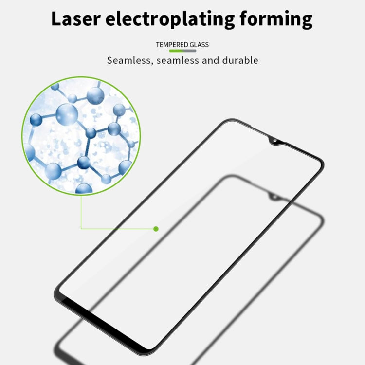 MOFI 9H 3D Explosion-proof Curved Screen Tempered Glass Film for Galaxy A10 (Black)