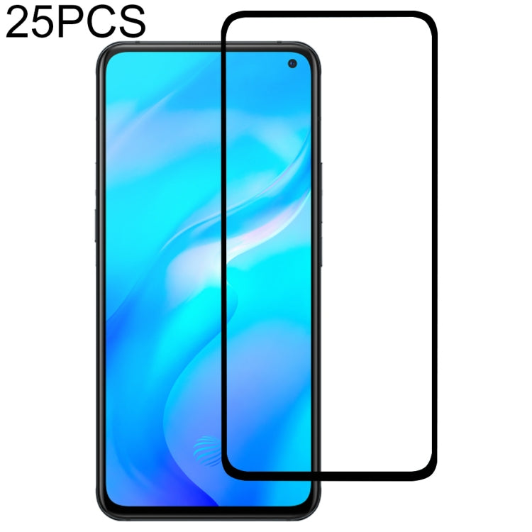 25 PCS For Vivo X30 Full Glue Full Cover Screen Protector Tempered Glass Film, For Vivo X30 (25 PCS)