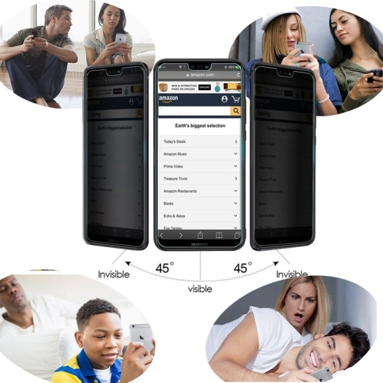Full Cover Anti-spy Tempered Glass Film for Huawei P30, For Huawei P30