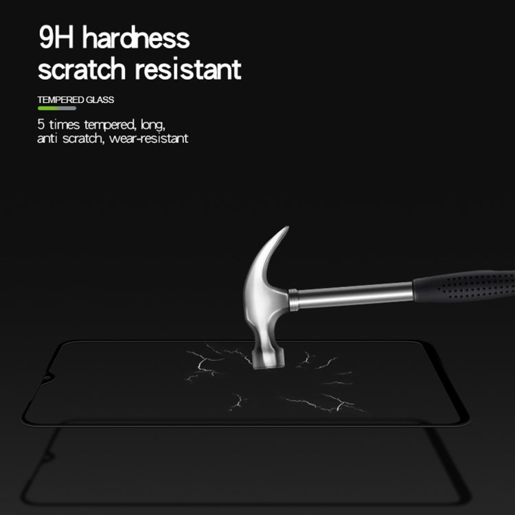 MOFI 9H 3D Explosion-proof Curved Screen Tempered Glass Film for Galaxy M20 (Black)