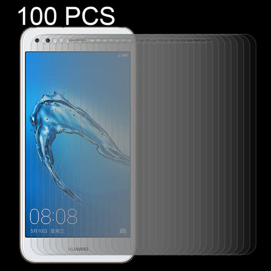 100 PCS for Huawei Y6 Pro (2017) 0.26mm 9H Surface Hardness 2.5D Curved Edge Tempered Glass Screen Protector, For Y6 Pro (2017)