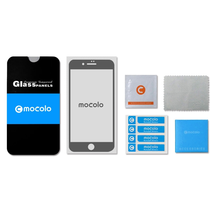 mocolo 0.33mm 9H 2.5D Full Glue Tempered Glass Film for Galaxy A90 (Black)
