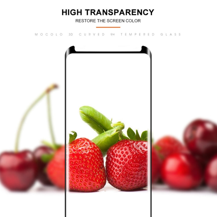 mocolo 0.33mm 9H 3D Curved Tempered Glass Film for Galaxy S9 (Black)