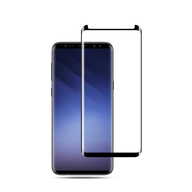 mocolo 0.33mm 9H 3D Full Glue Curved Tempered Glass Film for Galaxy S9+ (Black)