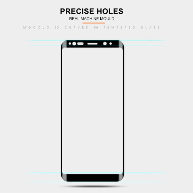 mocolo 0.33mm 9H 3D Curved Full Screen Tempered Glass Film for Galaxy S9+ (Black)