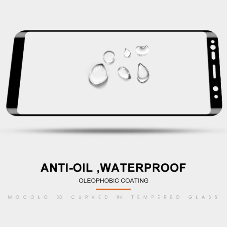 mocolo 0.33mm 9H 3D Curved Full Screen Tempered Glass Film for Galaxy S9+ (Black)