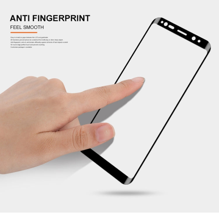 mocolo 0.33mm 9H 3D Curved Full Screen Tempered Glass Film for Galaxy S9+ (Black)