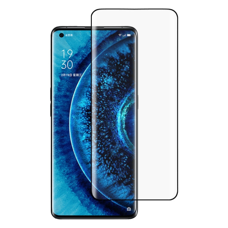 For OPPO Find X2 Pro 9H HD 3D Curved Edge Tempered Glass Film (Transparent), For OPPO Find X2 Pro(Black)(1 PC)