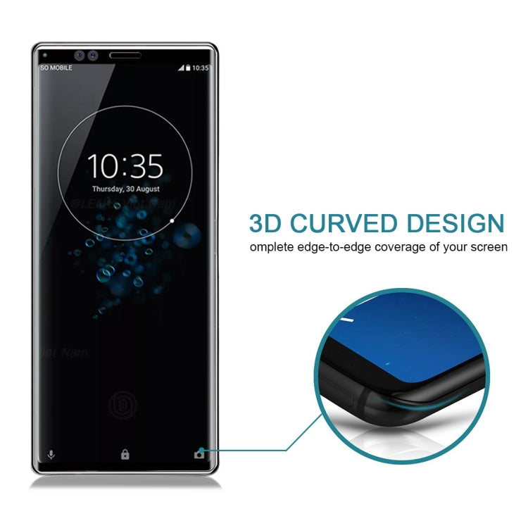 9H 3D Curved Full Screen Tempered Glass Film for Sony Xperia XZ4, Sony Xperia XZ4