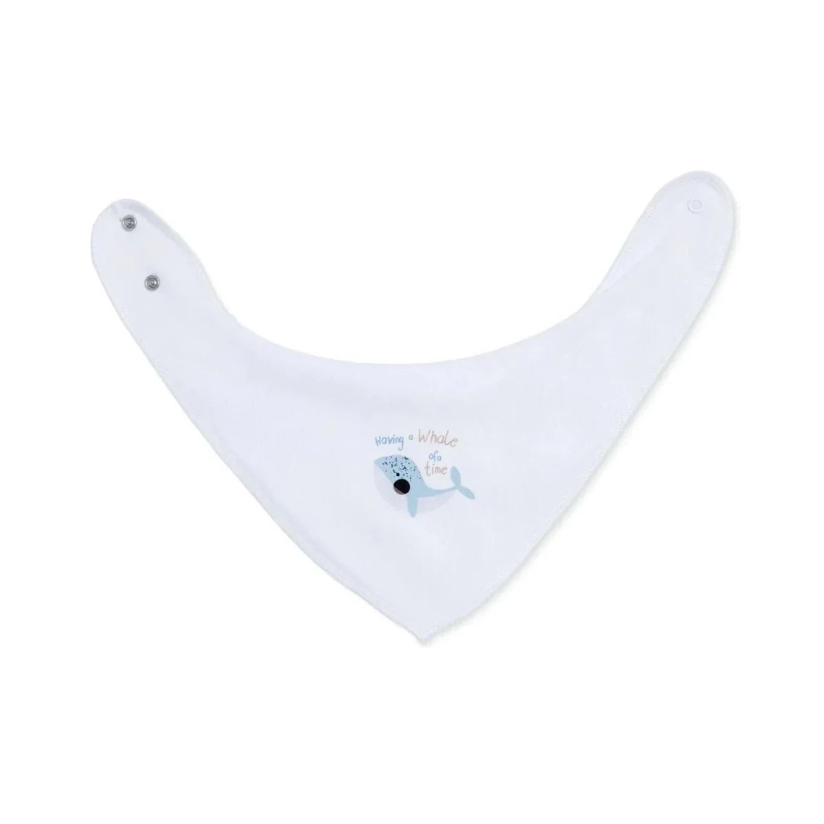 Messy Duck Printed Cotton Baby Bib Pack of 2 - Dolphin