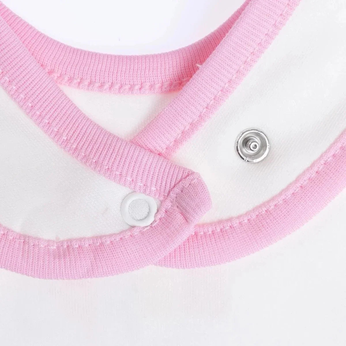 Messy Duck Printed Cotton Baby Bib Pack of 5 - Pink