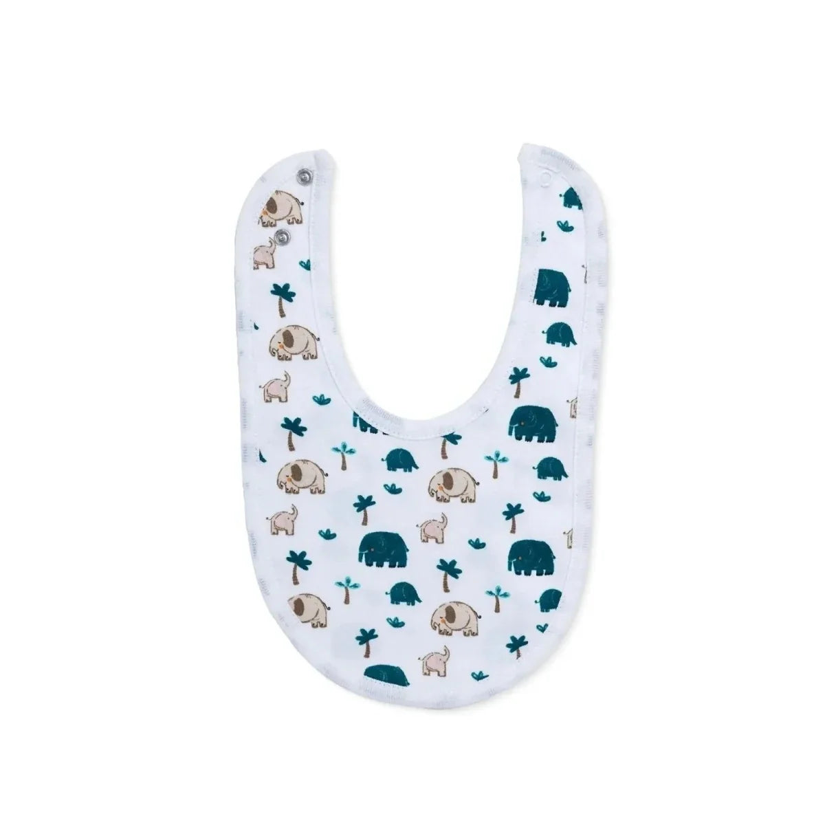 Messy Duck Printed Cotton Baby Bib Pack of 5 - Safari