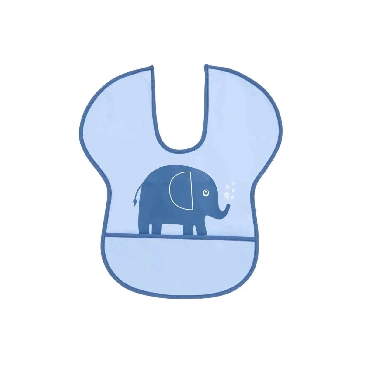 Messy Duck Wipe-Clean Short Sleeve Bib - Elephant