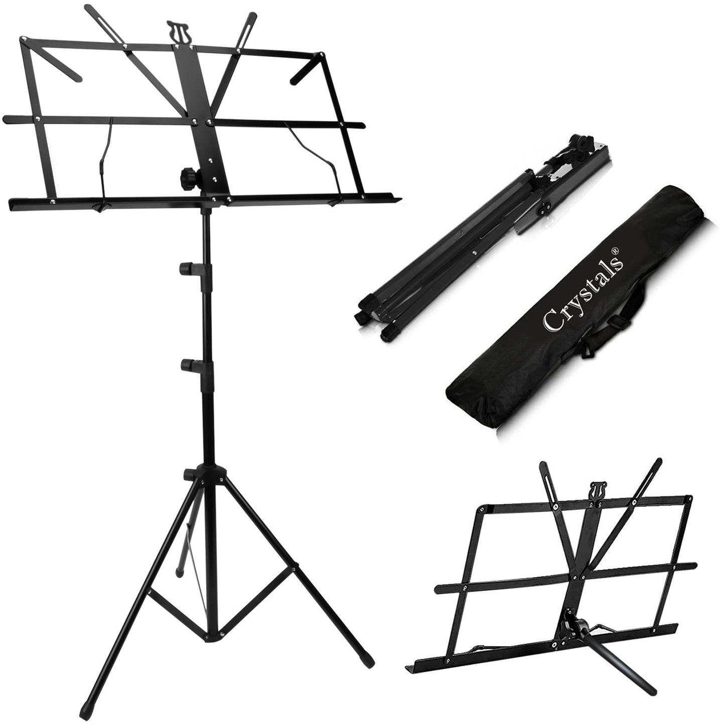 Height Adjustable Paper Holder Stand With Bag