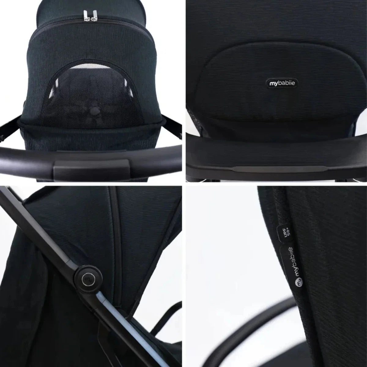 My Babiie MBX7 Auto-Fold Compact Stroller - Black