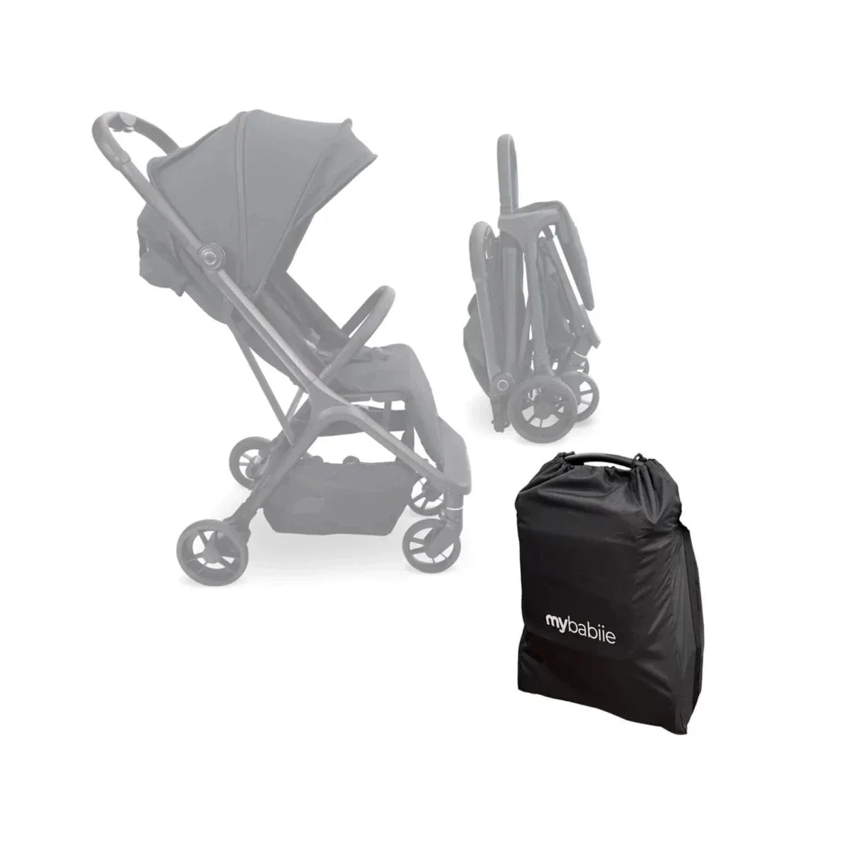 My Babiie MBX7 Auto-Fold Compact Stroller - Black