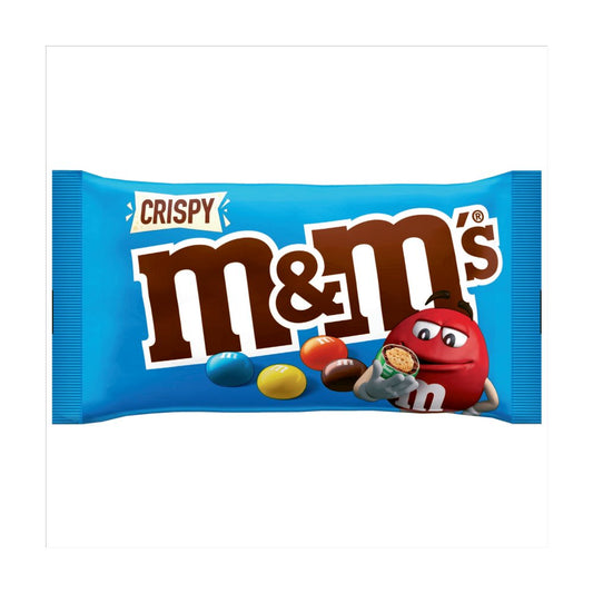 M&M's Crispy Pieces & Milk Chocolate Bag 36g (Box of 24)