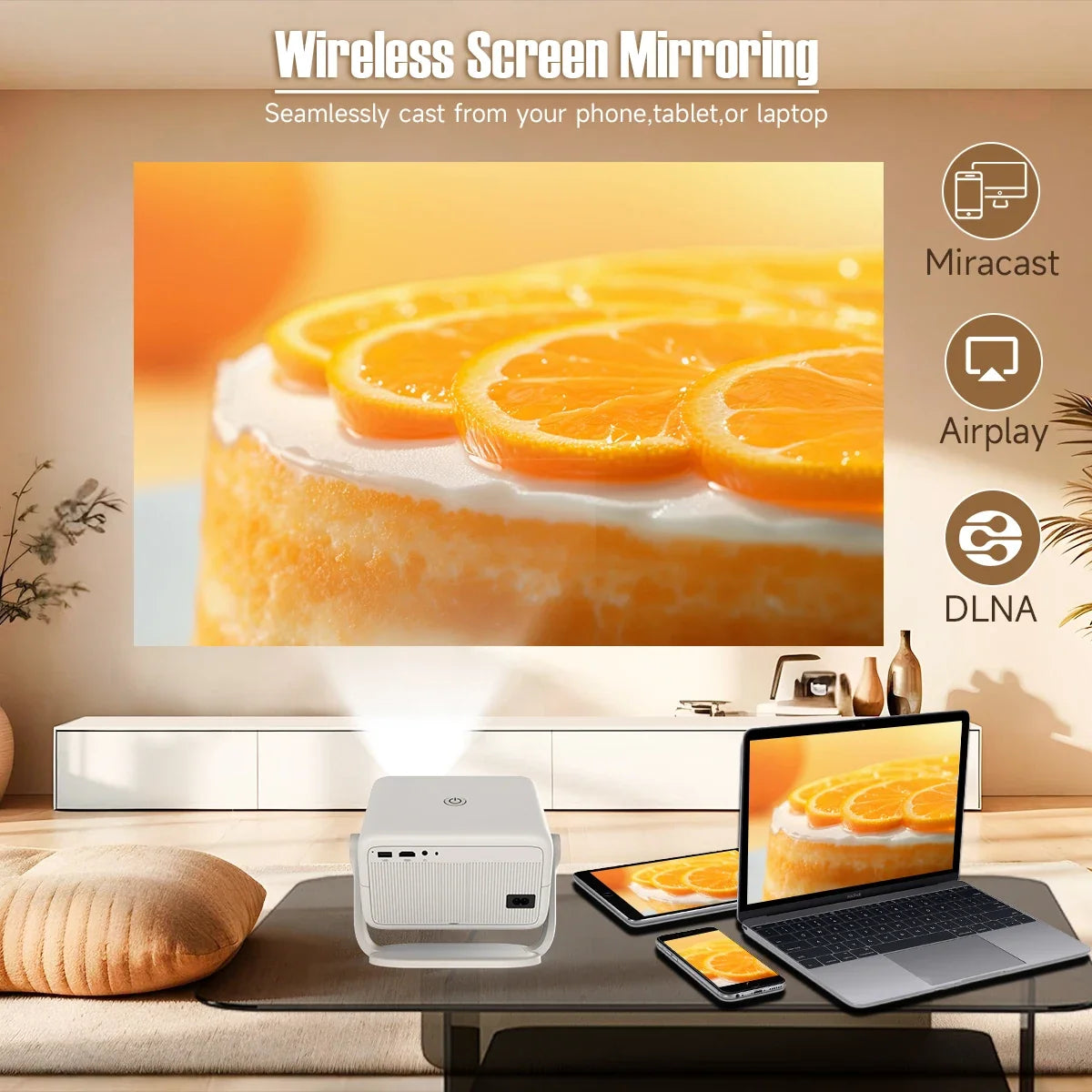Magcubic 4K Android FHD 1080P Native Projector - Bluetooth Wifi Home Cinema