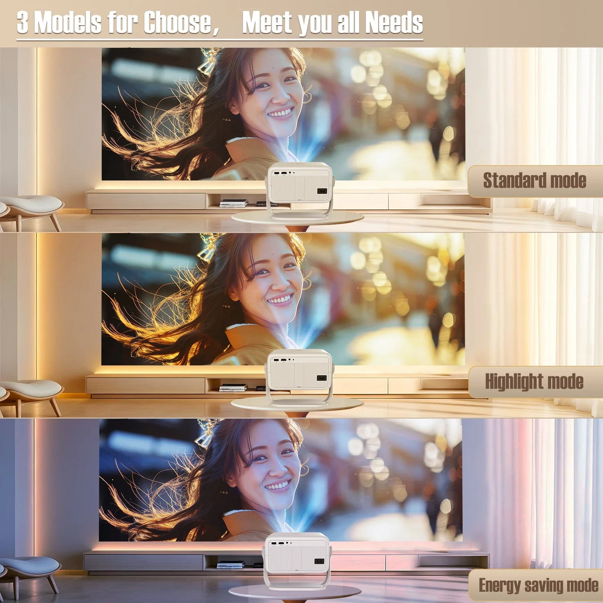 Magcubic 4K Android FHD 1080P Native Projector - Bluetooth Wifi Home Cinema