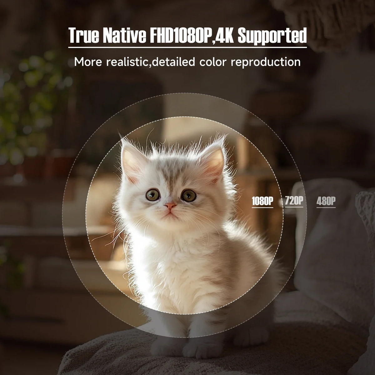 Magcubic 4K Android FHD 1080P Native Projector - Bluetooth Wifi Home Cinema