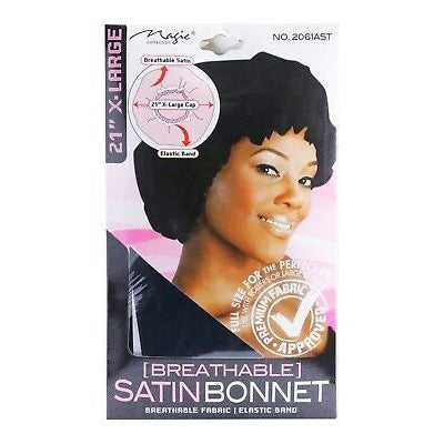 Magic Collection SATIN BONNET No. 2061AST: Ultimate Frizz Control & Hair Protection
