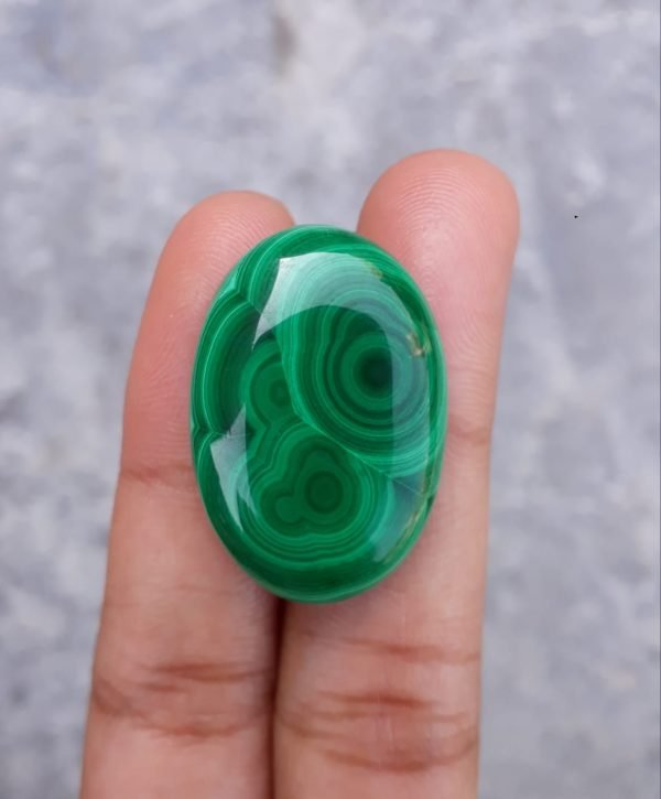 43ct Malachite Crystal - Malachite Cabochon - Malachite Stone of Transformation - 30x21mm