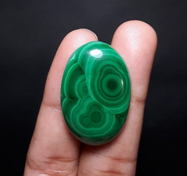 43ct Malachite Crystal - Malachite Cabochon - Malachite Stone of Transformation - 30x21mm
