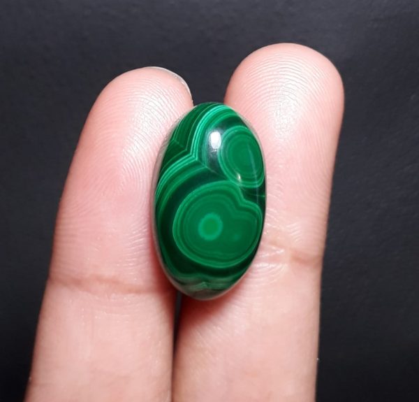 20.2ct Malachite Crystal - Malachite Cabochon - Malachite Stone of Transformation - 22x13mm