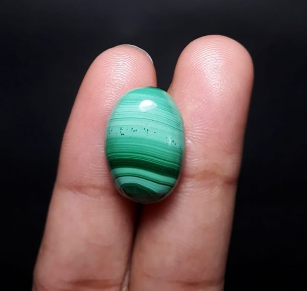 15ct Malachite Crystal - Malachite Cabochon - Malachite Stone of Transformation - 19x14mm