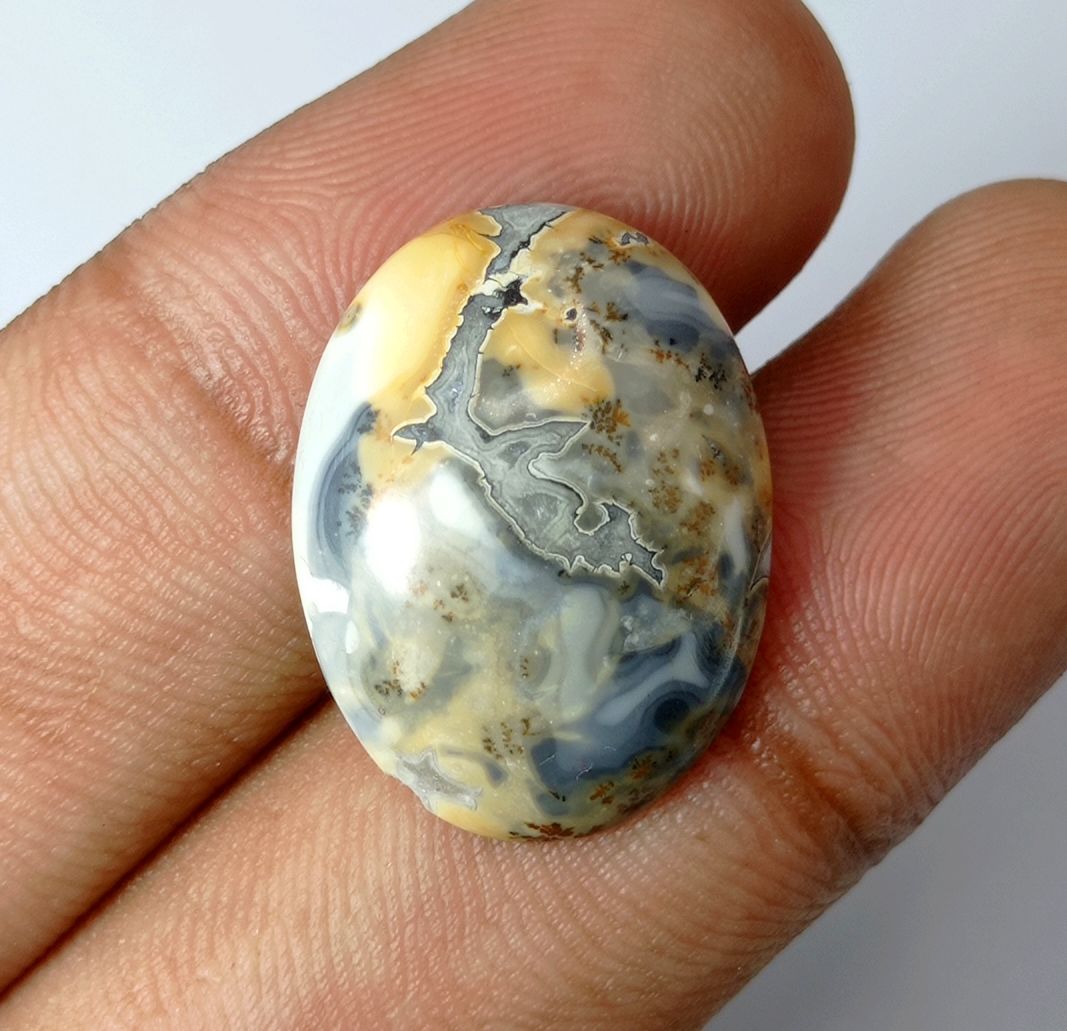 16.1ct Jasper - Maligano Jasper Cabochon - Jasper Maligano- 23x18mm