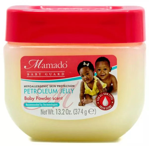 Mamado Petroleum Jelly Baby Powder Scent – Protective & Soothing for Delicate Skin