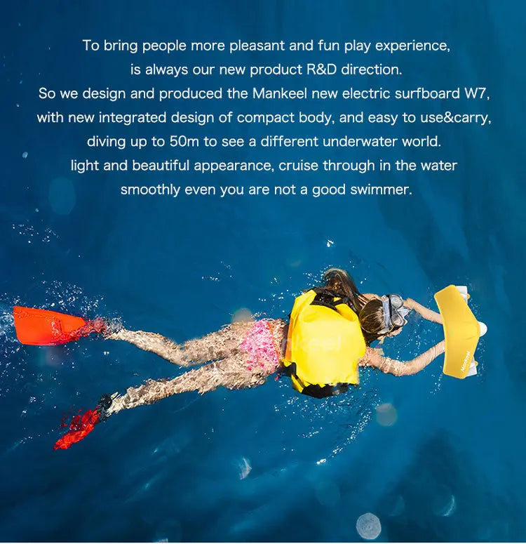 Mankeel W7 Sea Scooter 500W/480W Swimming Jet Board Electric Surfboard