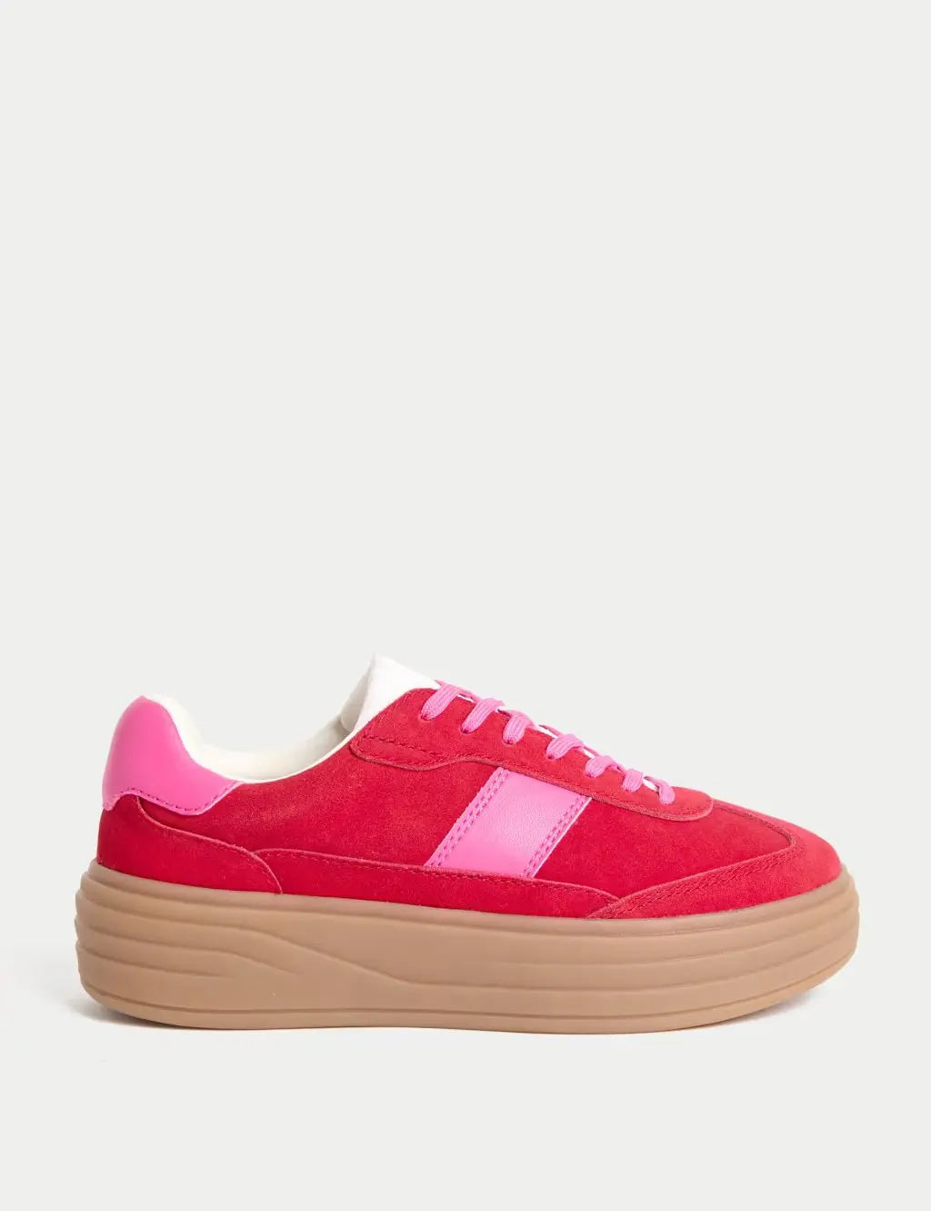 Marks and Spencer Suede Side Detail Platform Trainers
