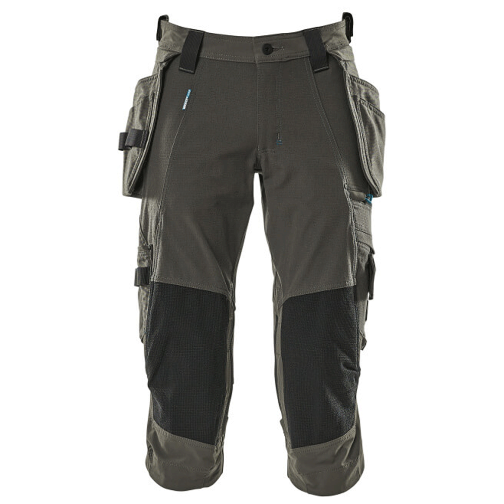 Mascot Advanced 17049 Water-Repellent Knee Pad Holster Pocket Stretch Pirate Trousers Grey