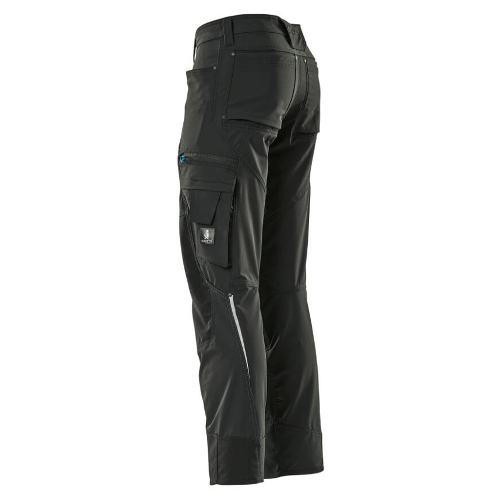 Mascot Advanced 17179 Ultimate Stretch Kneepad Work Trousers Black 33" Waist, 35" Leg