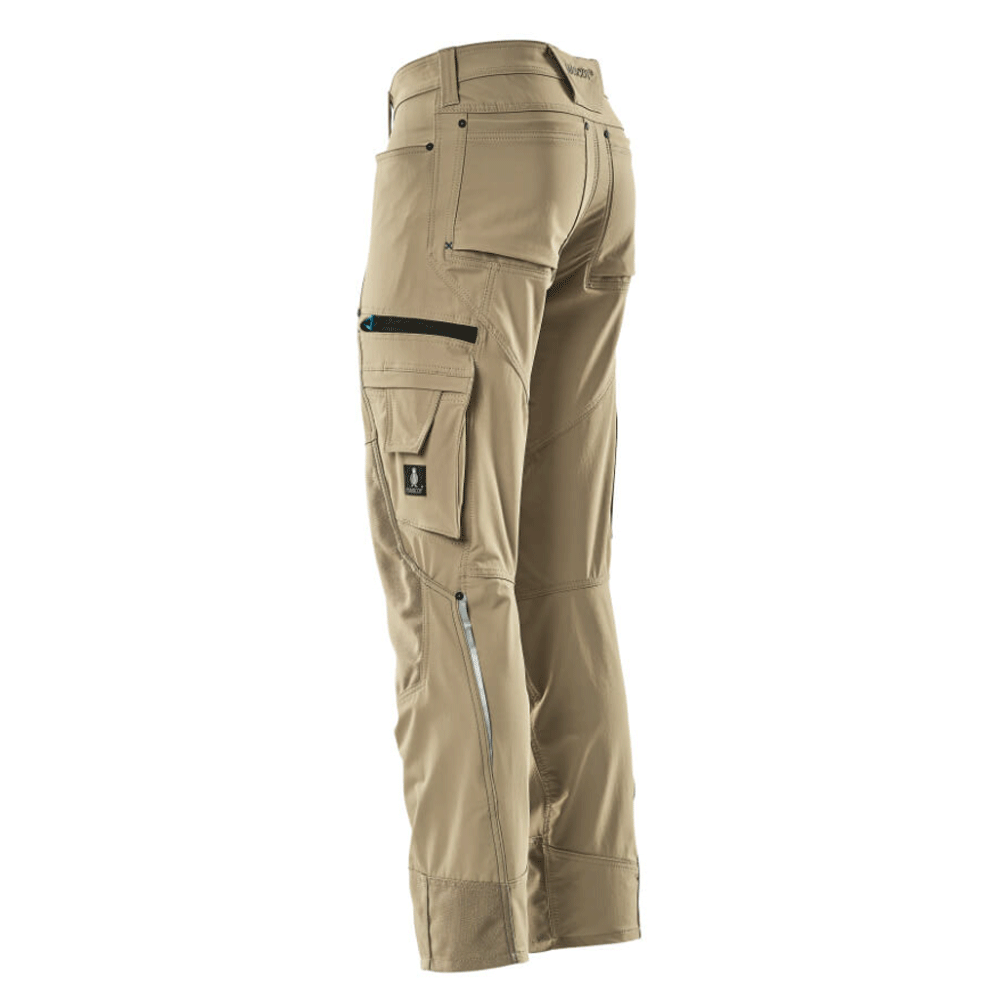 Mascot Advanced 17179 Ultimate Stretch Kneepad Work Trousers Khaki 33" Waist, 32" Leg