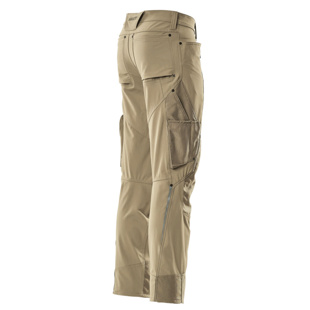 Mascot Advanced 17179 Ultimate Stretch Kneepad Work Trousers Khaki 33" Waist, 32" Leg