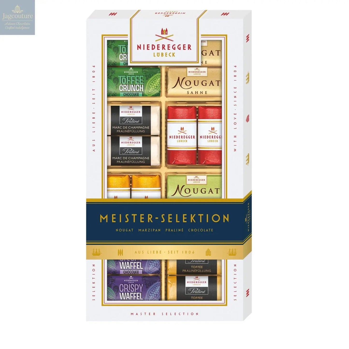 Master Selection of bite sized marzipan, praline and chocolate creations