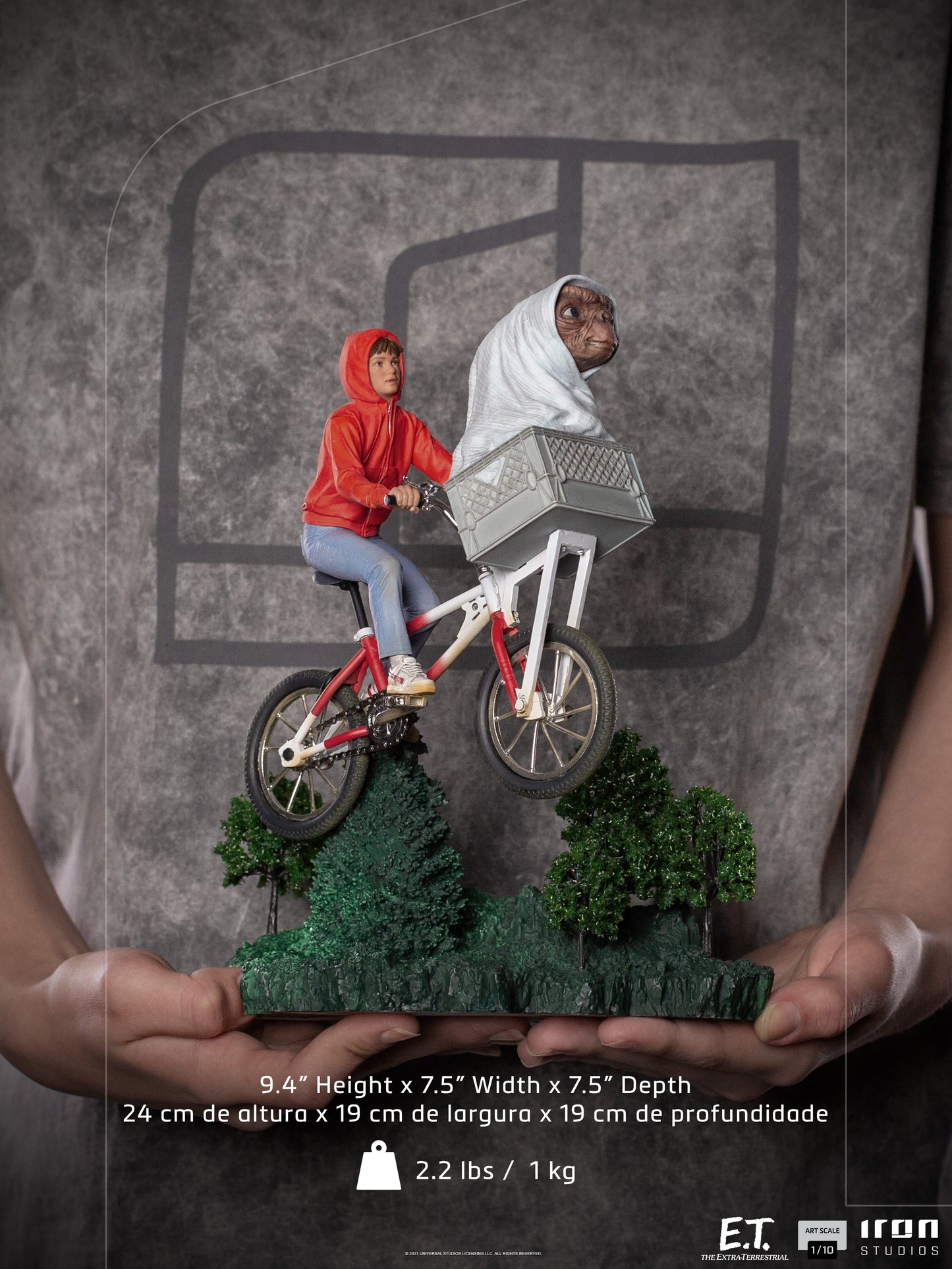 Statue E.T. & Elliot - E.T. The Extra-Terrestrial - Art Scale 1/10 - Iron Studios
