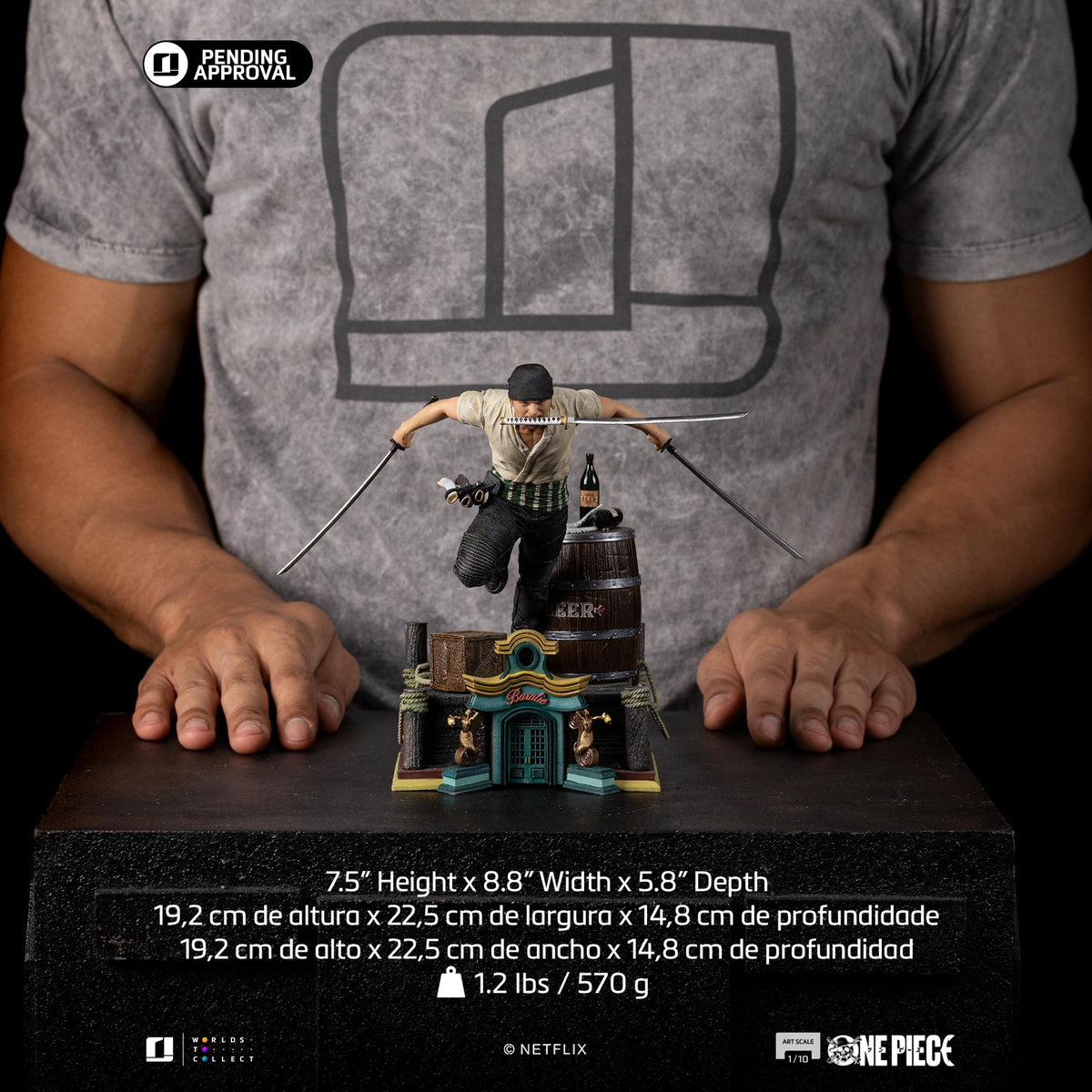 Statue Roronoa Zoro - One Piece - Art Scale 1/10 - Iron Studios