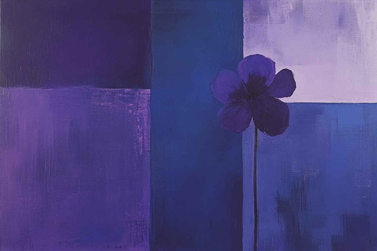 Melancholic Violet Blanket
