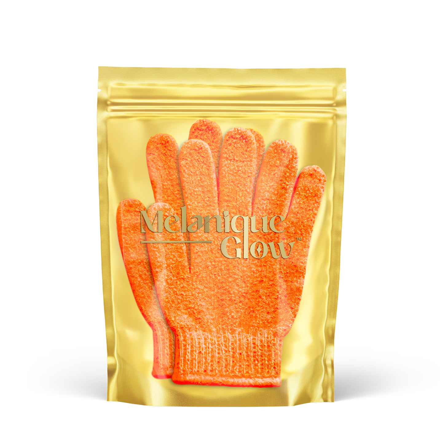Melanique Glow Exfoliating Shower Gloves