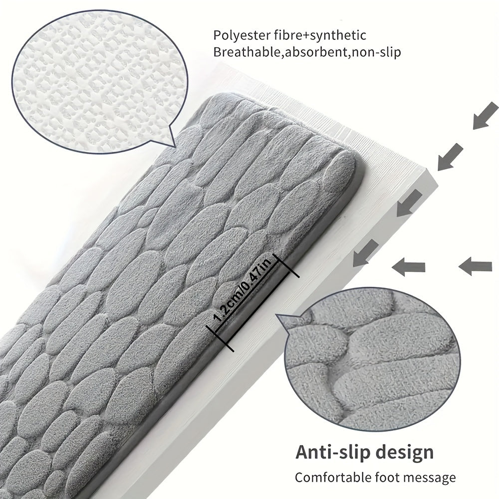 Memory Foam Bath Mat - Soft, Absorbent & Non-Slip Bathroom Rug